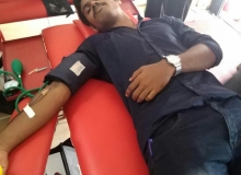 Mega Blood Donation Camp - Blood donation by students