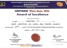 Sahyadri Whiz-Quiz 2020 - Students Participation